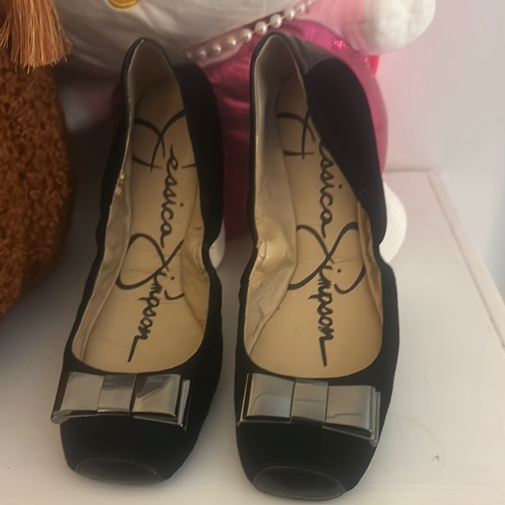 Jessica Simpson Black Peep Toe Heels